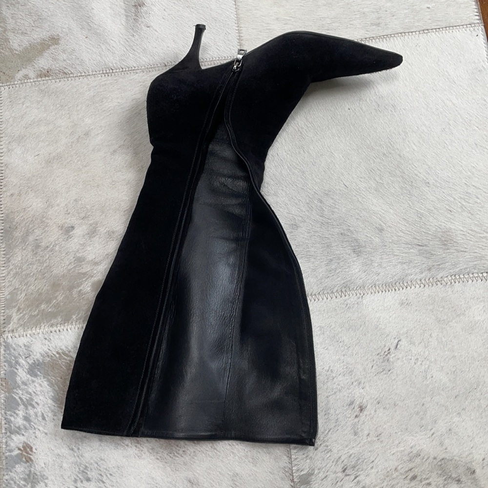 Black Suede Prada Boots - Picture 5 of 5